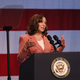 Vice President Kamala Harris speaks at the Billie Holiday Theatre in Restoration Plaza on July 28, 2022, in the Bedford-Stuyvesant neighborhood of Brooklyn borough in New York City.